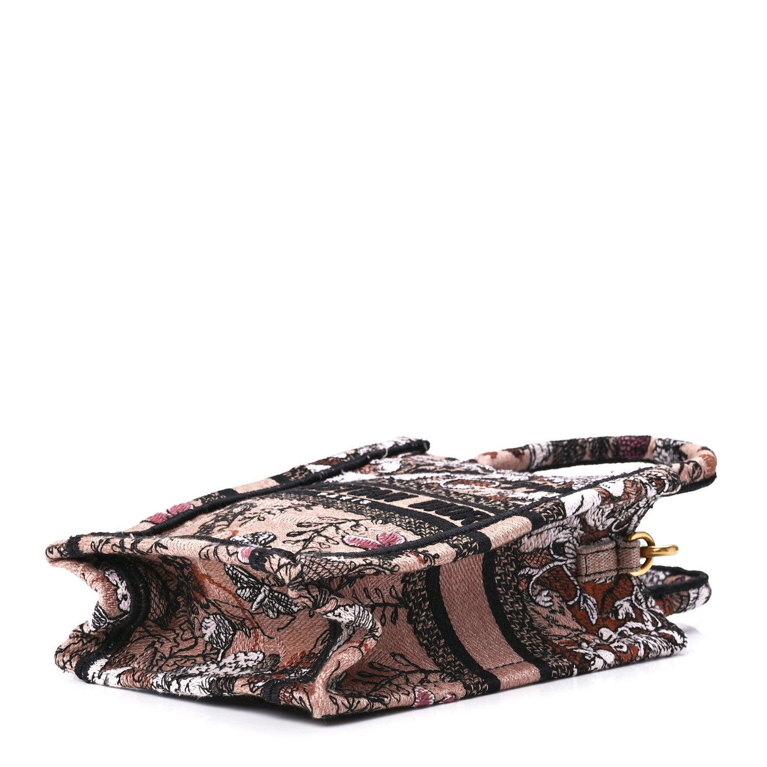 Christian Dior Canvas Jardin Magique Embroidered Mini Book Tote Phone Bag Powder Pink 9 of 11