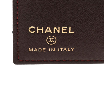 Chanel Lambskin Quilted Card Holder Wallet Black 6 of 8