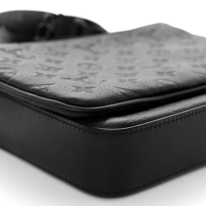 Louis Vuitton Calfskin Monogram Shadow Trio Messenger Black 10 of 11