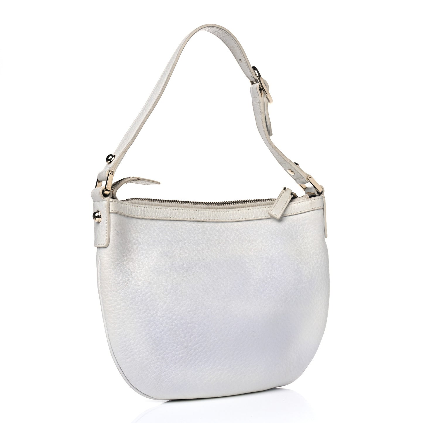 Calfskin Web Small Blondie Hobo White