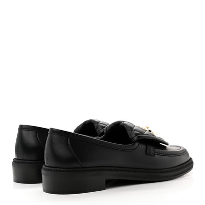 Chanel Lambskin Quilted CC Turnlock Loafers 39.5 Black 4 of 9