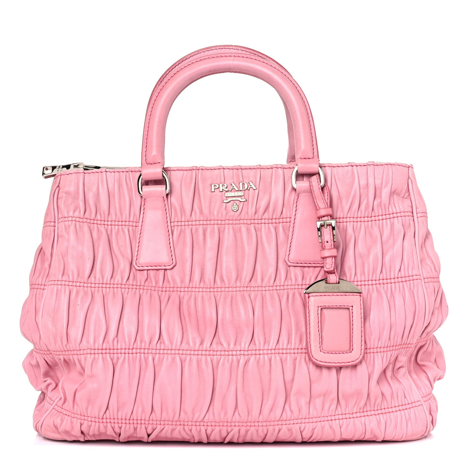 Prada Nappa Gaufre Chain Flap Geranio 1 of 17