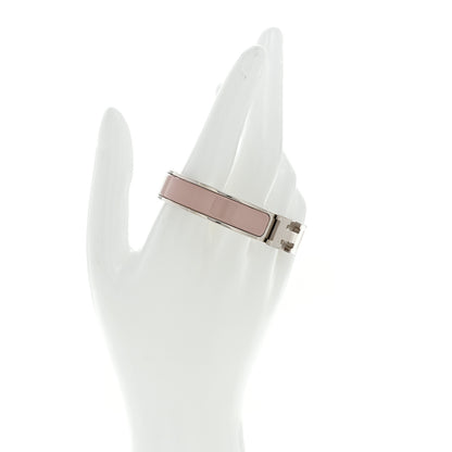 Hermes Enamel Narrow Clic Clac H Bracelet PM Rose Poudre 2 of 4