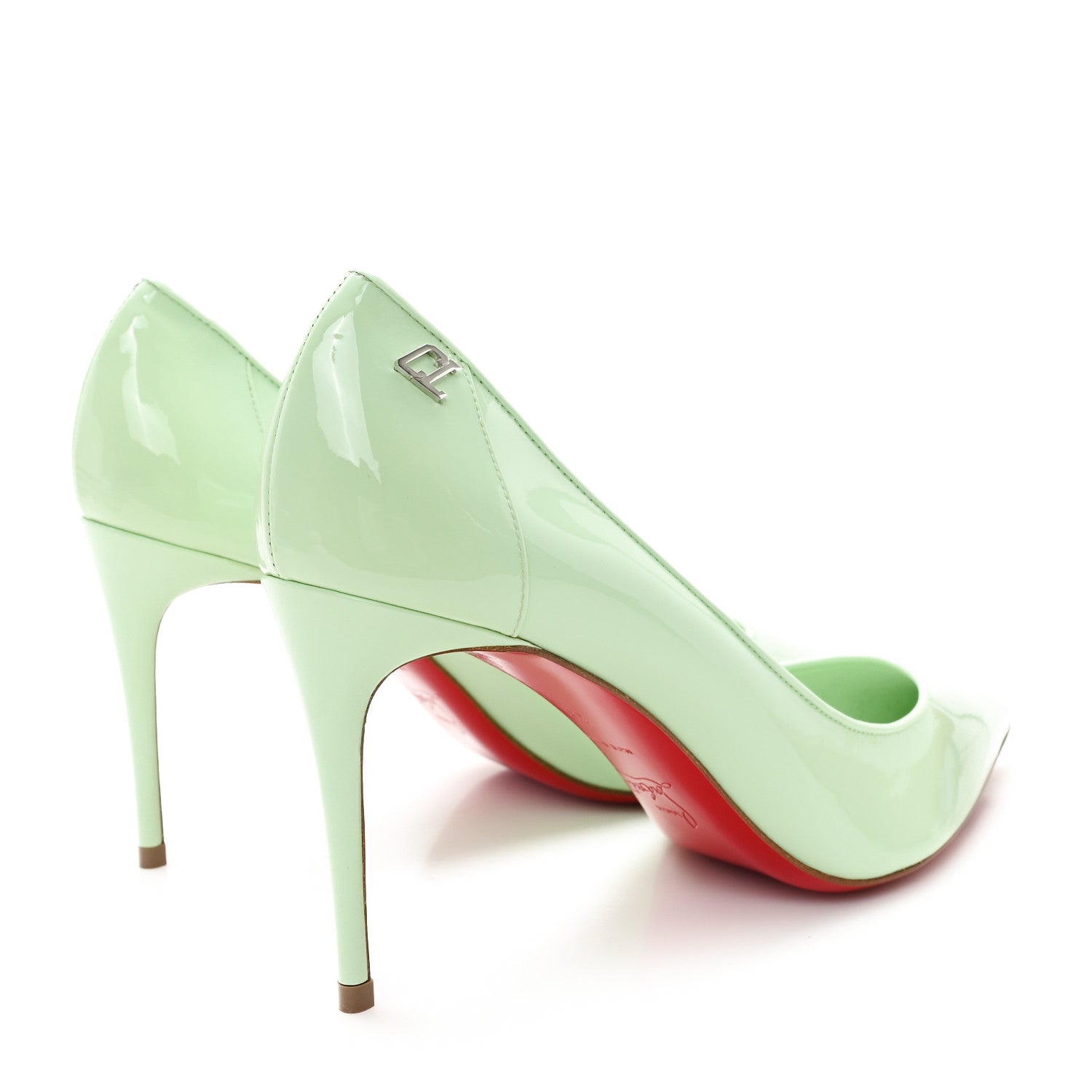 Christian Louboutin Patent Sporty Kate 85 Pumps 39 Studio Green 5 of 9