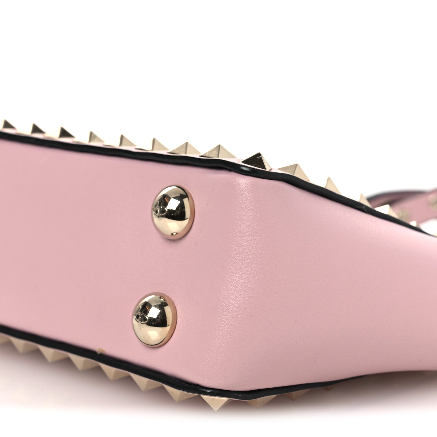 Vitello Mini Rockstud Tote Water Rose