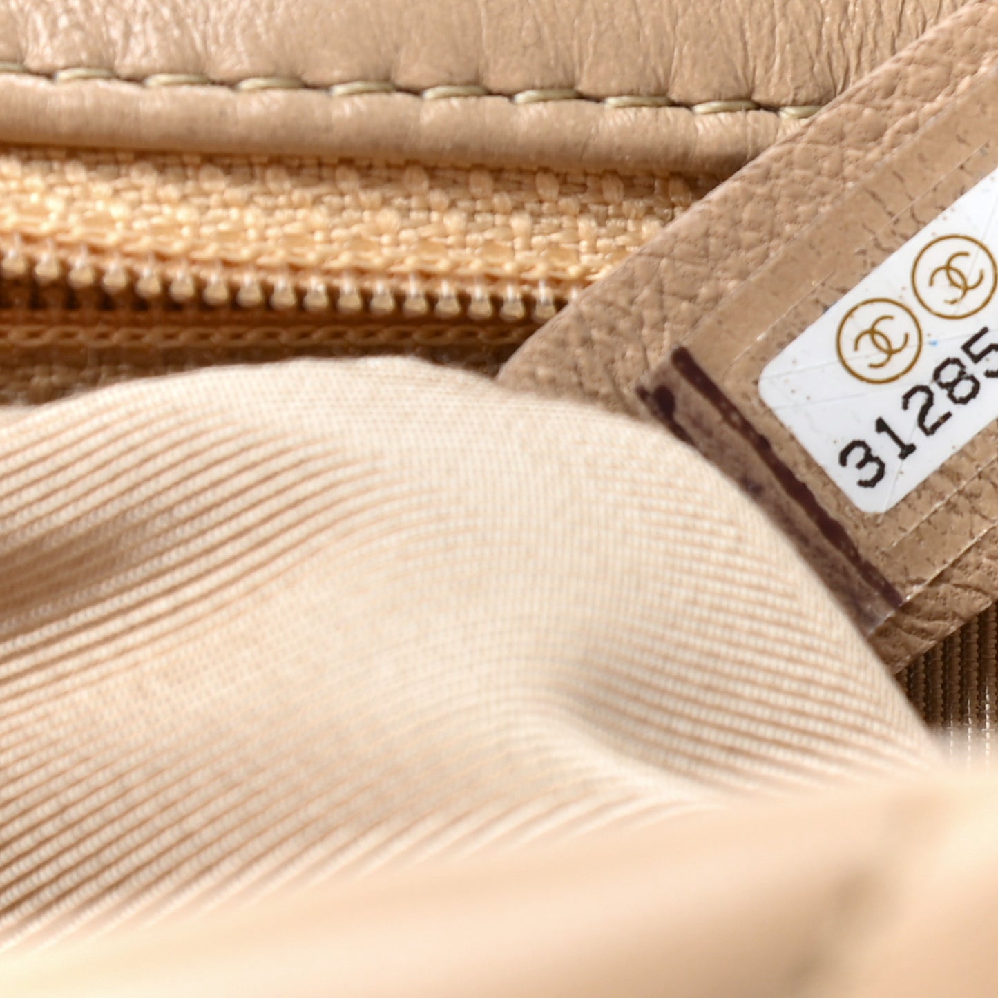 Lambskin Quilted Medium Chanel 19 Flap Dark Beige