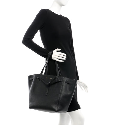 Celine Soft Grained Calfskin Medium Cabas Phantom Black 2 of 9
