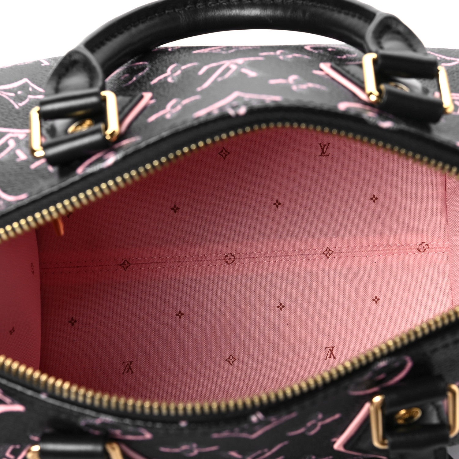 Louis Vuitton Monogram Fall for You Speedy Bandouliere 25 Black 5 of 7