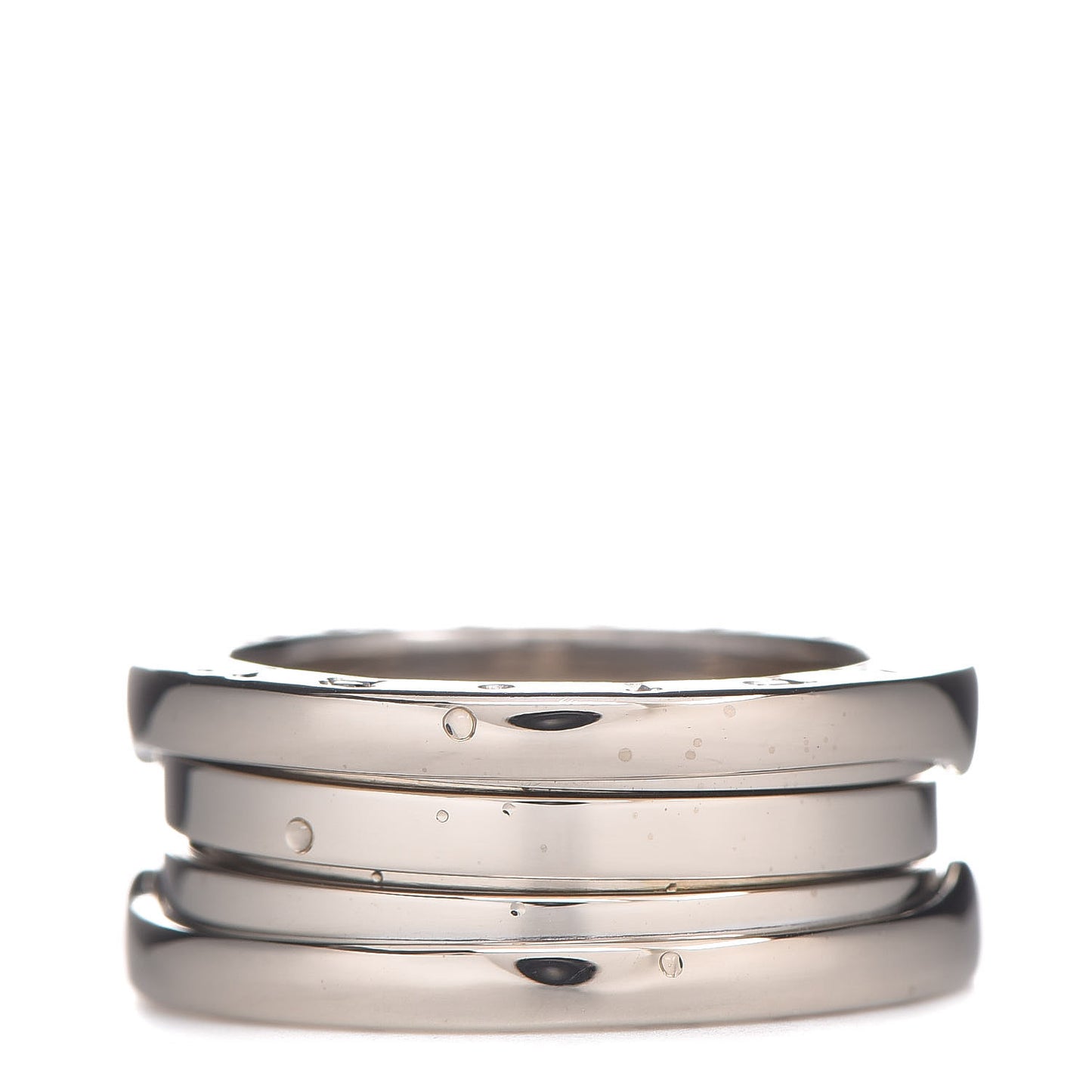 18K White Gold B.Zero1 Two-Band Ring 50 5.25