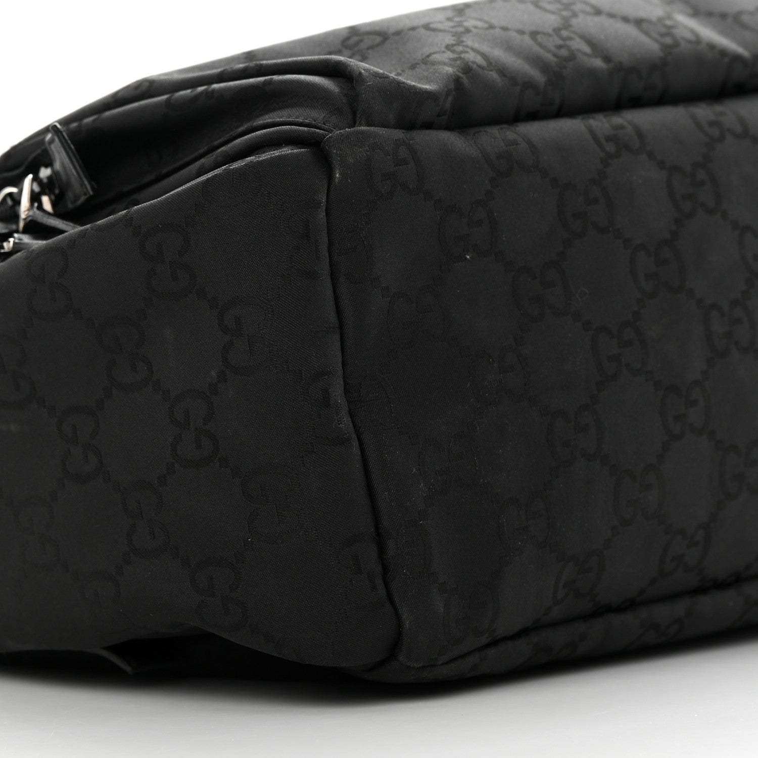 Gucci Nylon Monogram Extra Large Satchel Black 9 of 12