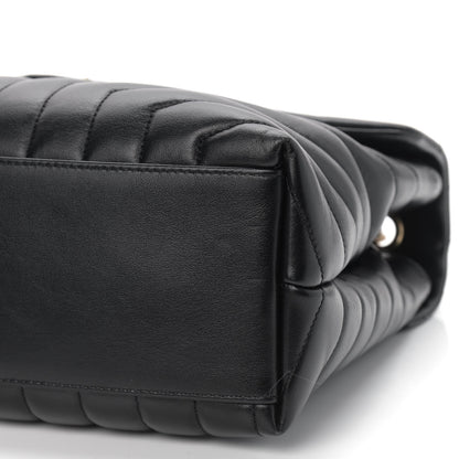 Saint Laurent Calfskin Y Quilted Monogram Medium Loulou Chain Satchel Black 9 of 9