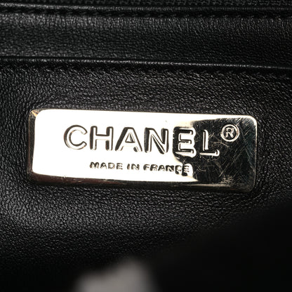 Chanel Shearling Lambskin Large Fluffy Tartan Single Flap Black White 8 of 13