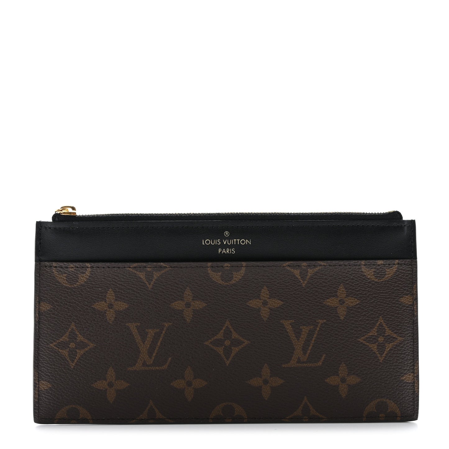 Monogram Slim Purse Black