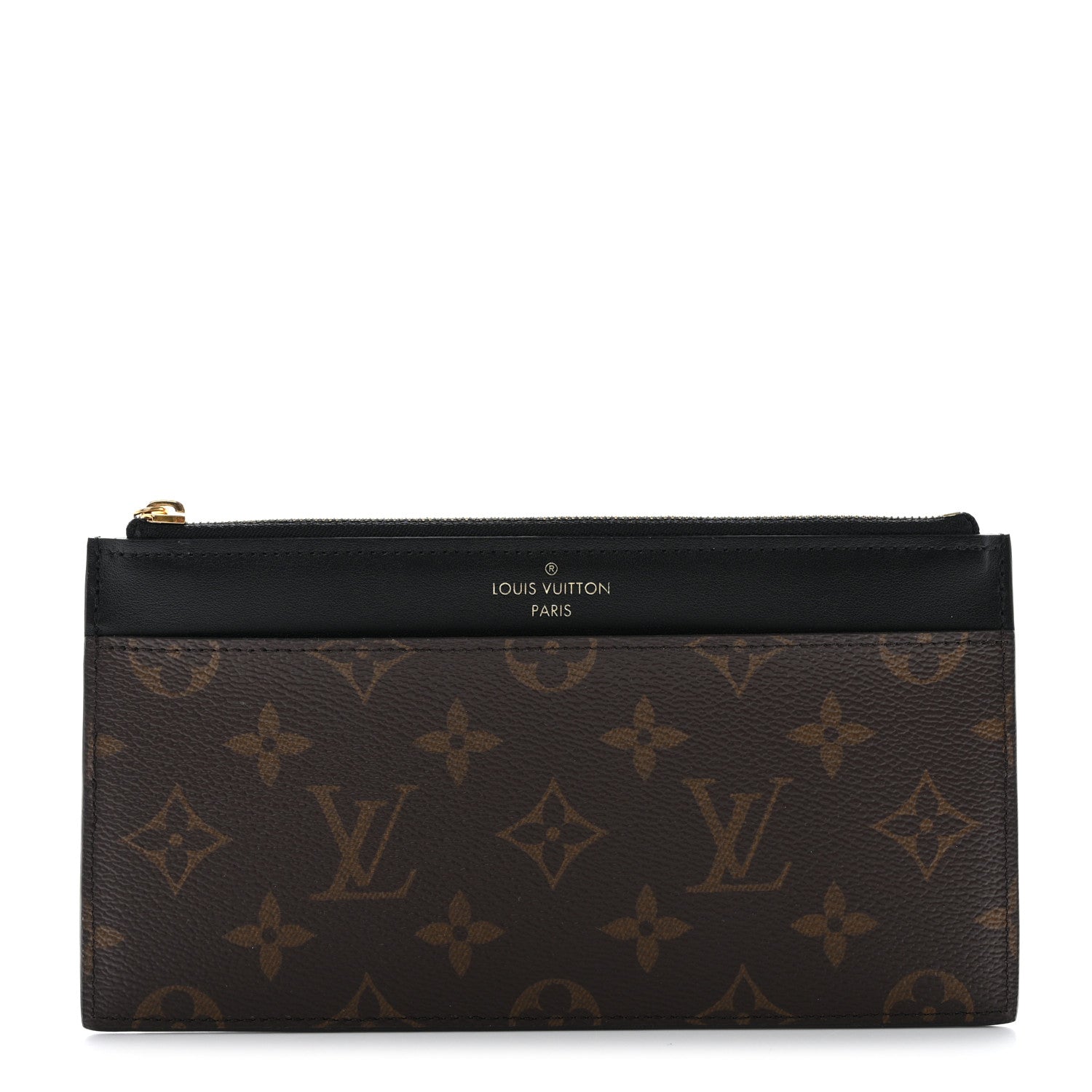 Louis Vuitton Monogram Slim Purse Black 1 of 7