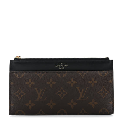 Louis Vuitton Monogram Slim Purse Black 1 of 7