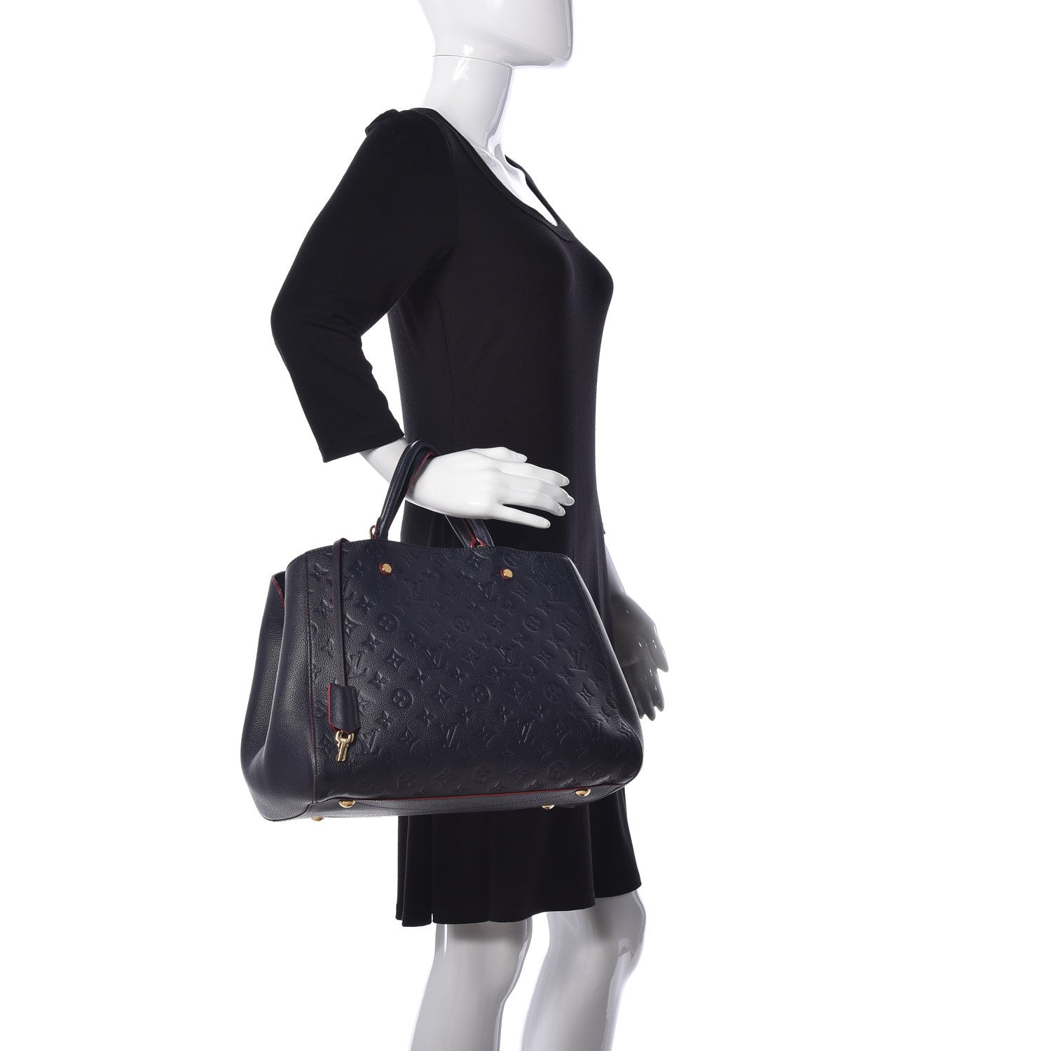 Louis Vuitton Empreinte Montaigne GM Marine Rouge 2 of 9