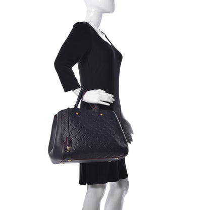 Louis Vuitton Empreinte Montaigne GM Marine Rouge 2 of 9