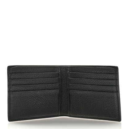 Gucci Grained Calfskin Angry Cat Bi-Fold Wallet Black 5 of 7