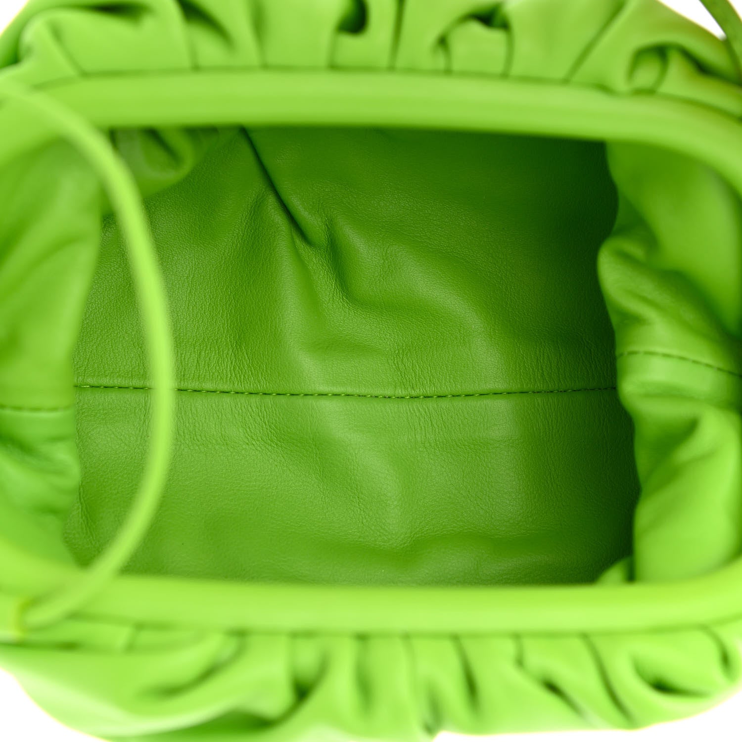 Bottega Veneta Butter Calfskin The Mini Pouch Acid Green 5 of 11