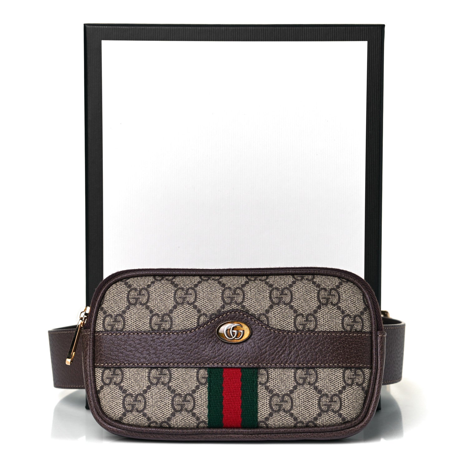 Gucci GG Supreme Monogram Ophidia Belted iPhone Case 85 34 Dark Brown 9 of 9
