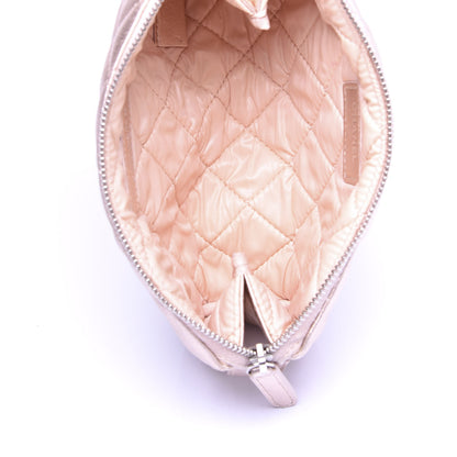 Chanel Metallic Lambskin Quilted Cosmetic Pouch Light Pink 5 of 8