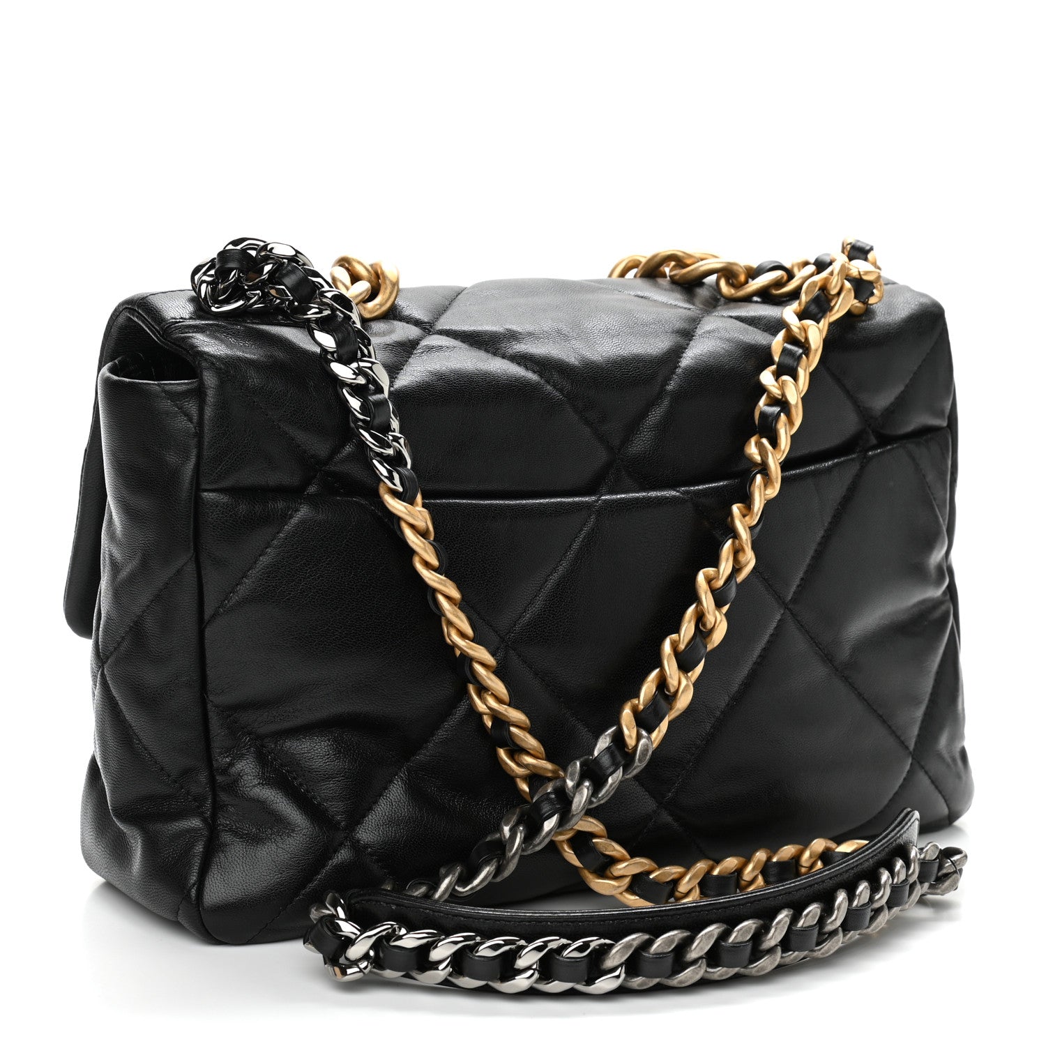 Chanel Lambskin Quilted Large Chanel 19 Flap Black 2 of 10