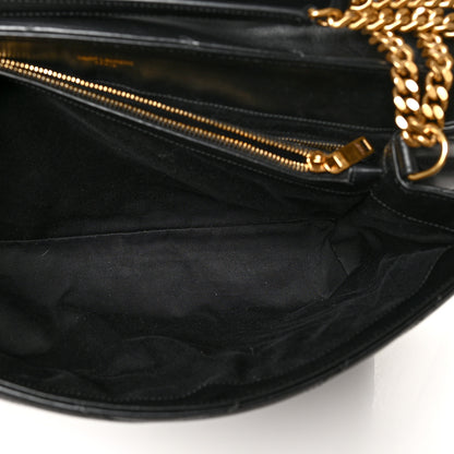 Saint Laurent Calfskin Y Quilted Monogram Large Loulou Chain Satchel Black 5 of 11