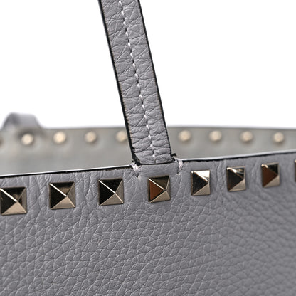 Valentino Garavani Grained Calfskin Rockstud Shoulder Tote Perla 14 of 14