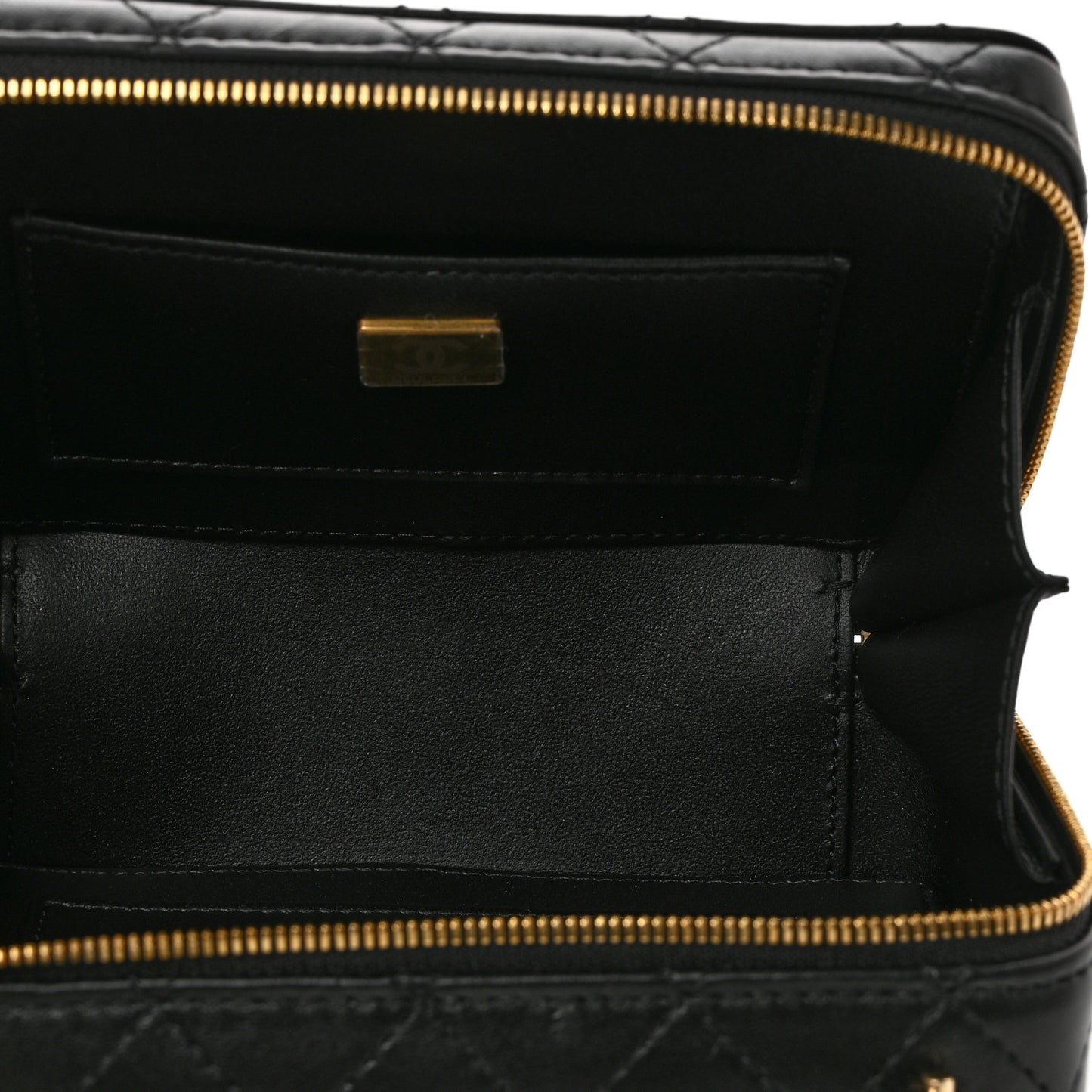 Lambskin Quilted Coco Click Bag Black