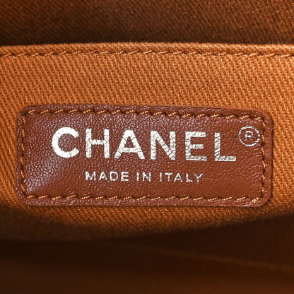 Chanel Grained Vegetal Calfskin Small Urban Shopping Tote Camel 8 of 12