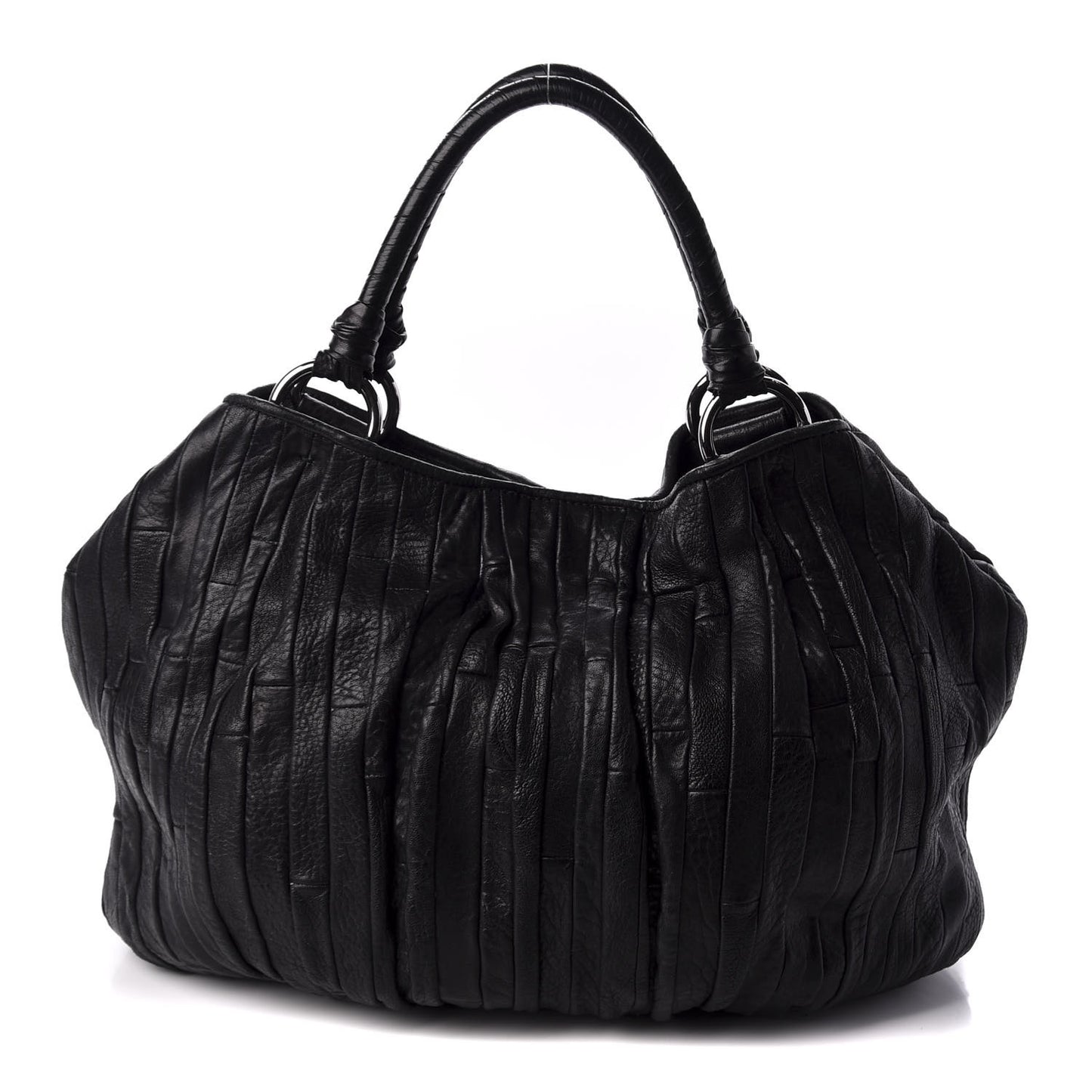 Nappa Matelasse Tote Black