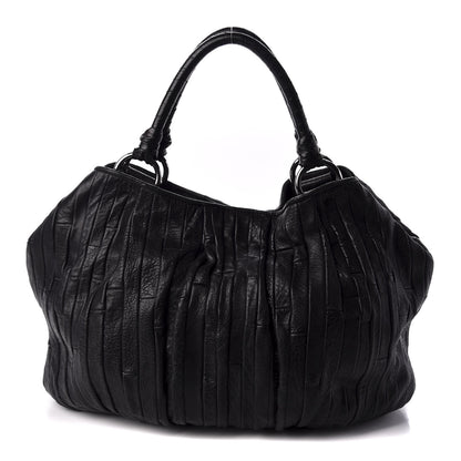 Miu Miu Nappa Matelasse Tote Black 1 of 9