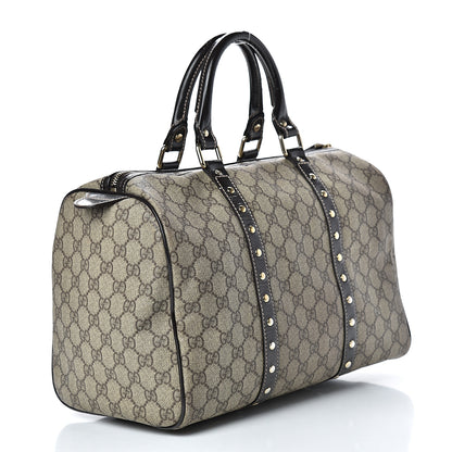 Gucci Monogram Guccissima Hearts Studded Medium Joy Boston Dark Brown 2 of 22