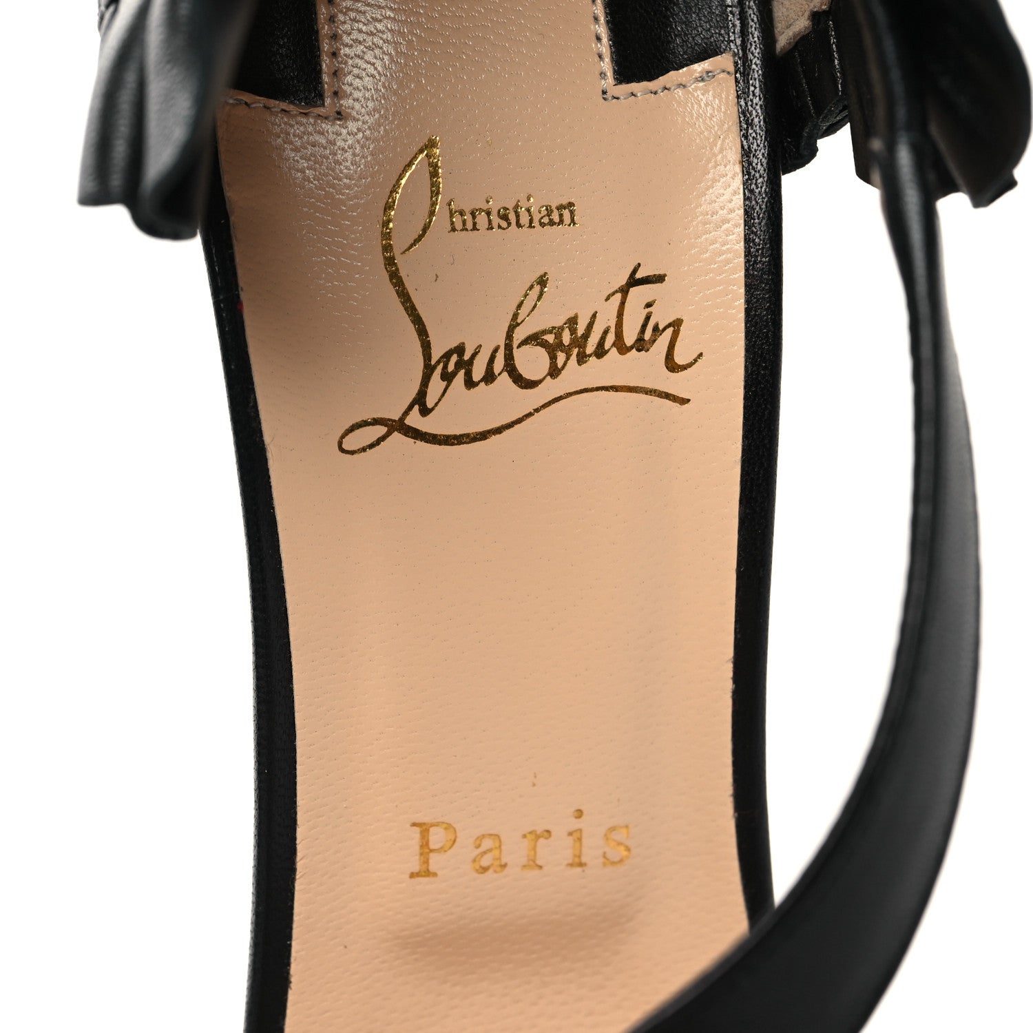 Christian Louboutin Shiny Nappa Colankle 100 Sandals 39 Black 7 of 7