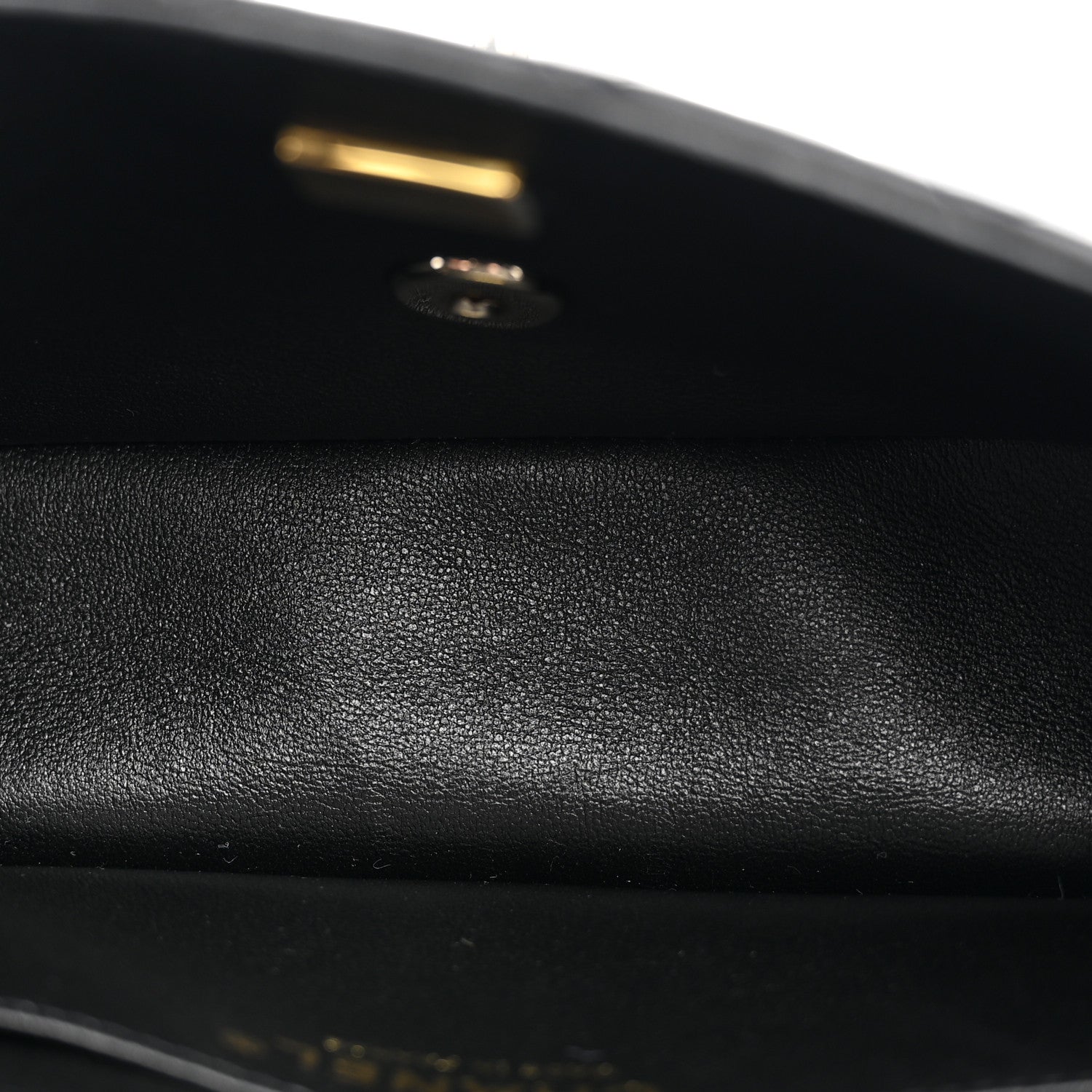 Chanel Lambskin Quilted Mini Top Handle Rectangular Flap Black 5 of 10