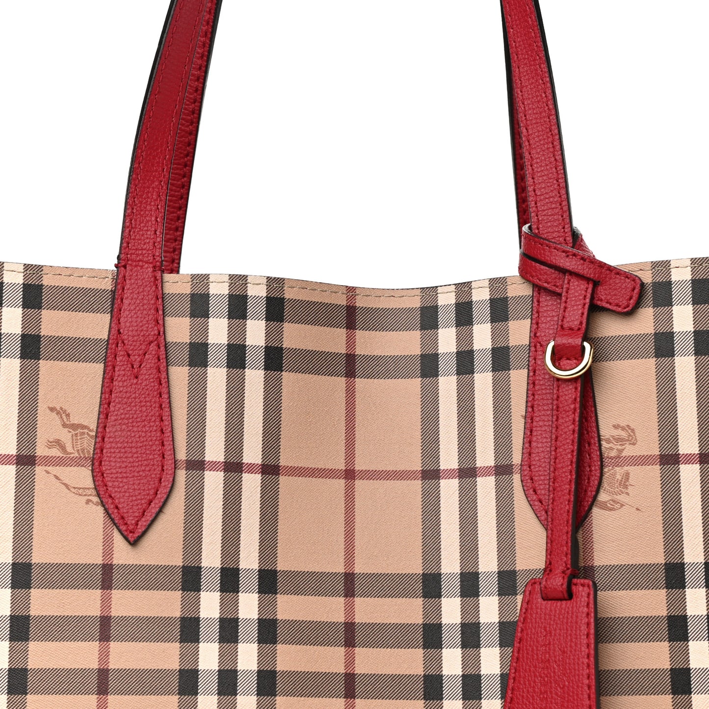Haymarket Check Medium Reversible Tote Red