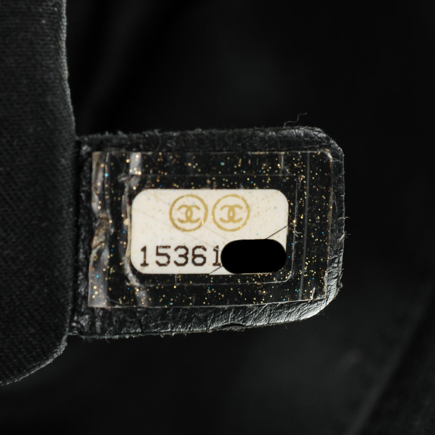 Lambskin Vertical Stitch Jumbo Single Flap Black