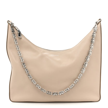 Givenchy Smooth Calfskin Medium Moon Cut Out Shoulder Bag Dune 1 of 14