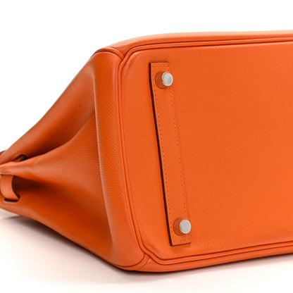 Hermes Epsom Birkin 30 Orange 9 of 17