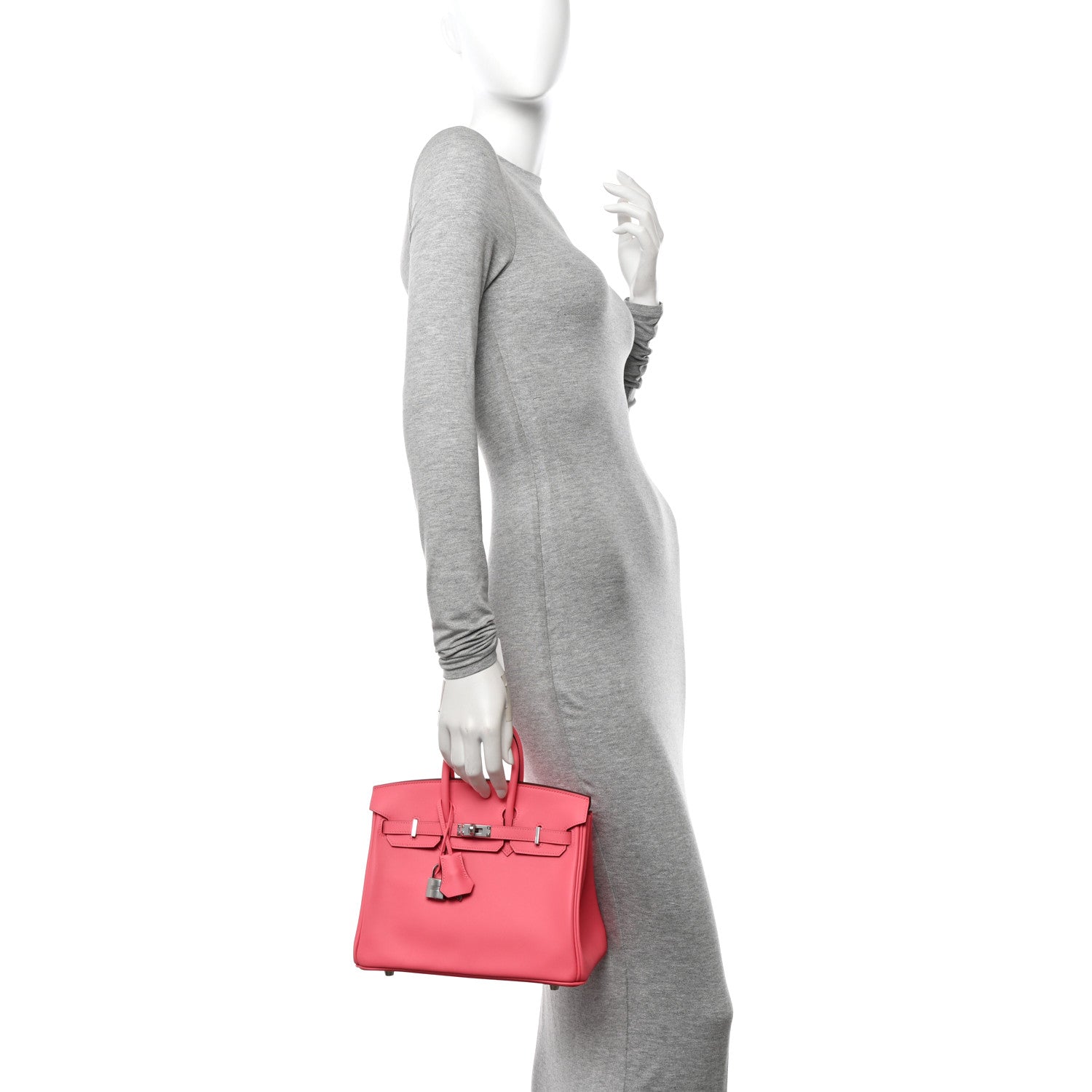 Hermes Swift Birkin 25 Rose Azalee 2 of 10