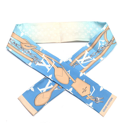 Louis Vuitton Silk Monogram Gradient By The Pool Bandeau Blue 1 of 3