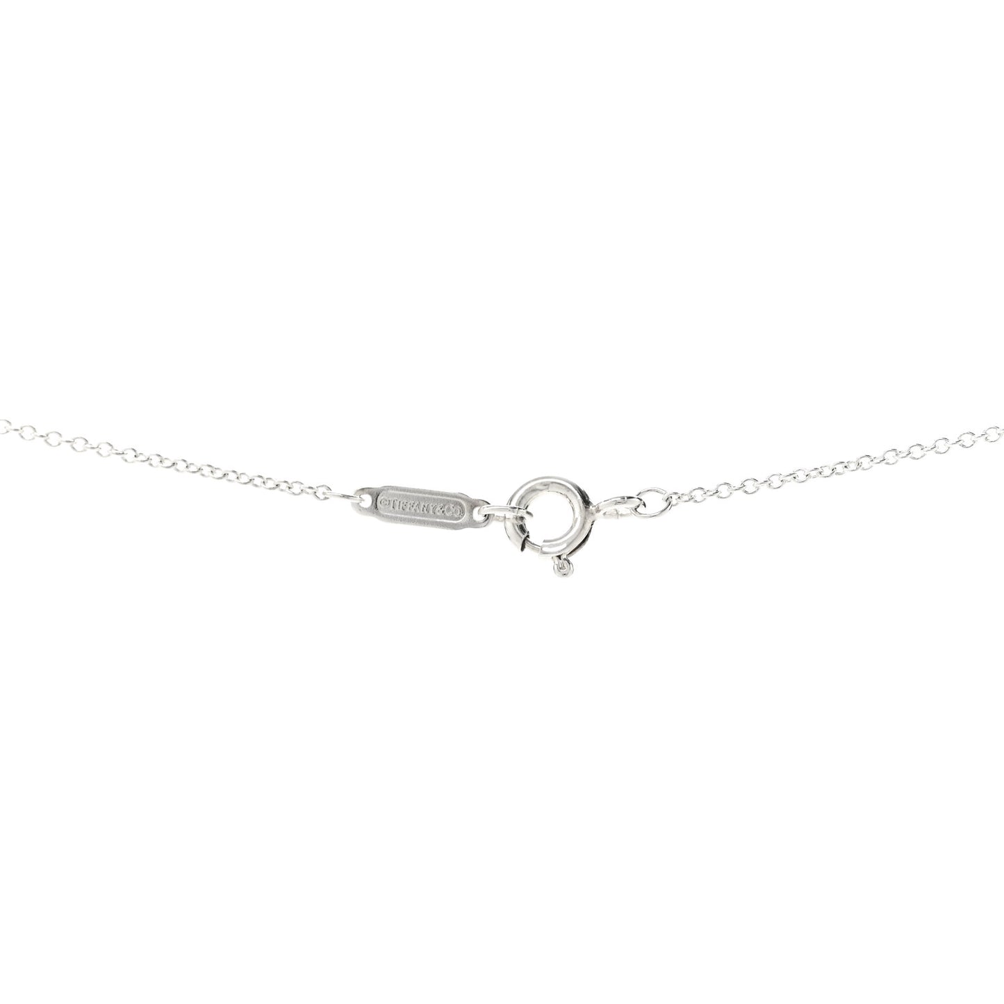 Sterling Silver Return to Tiffany Double Heart Drop Necklace
