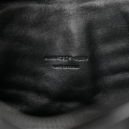 Saint Laurent Calfskin Matelasse Monochrome Monogram Mini Lou Camera Bag Black 7 of 10