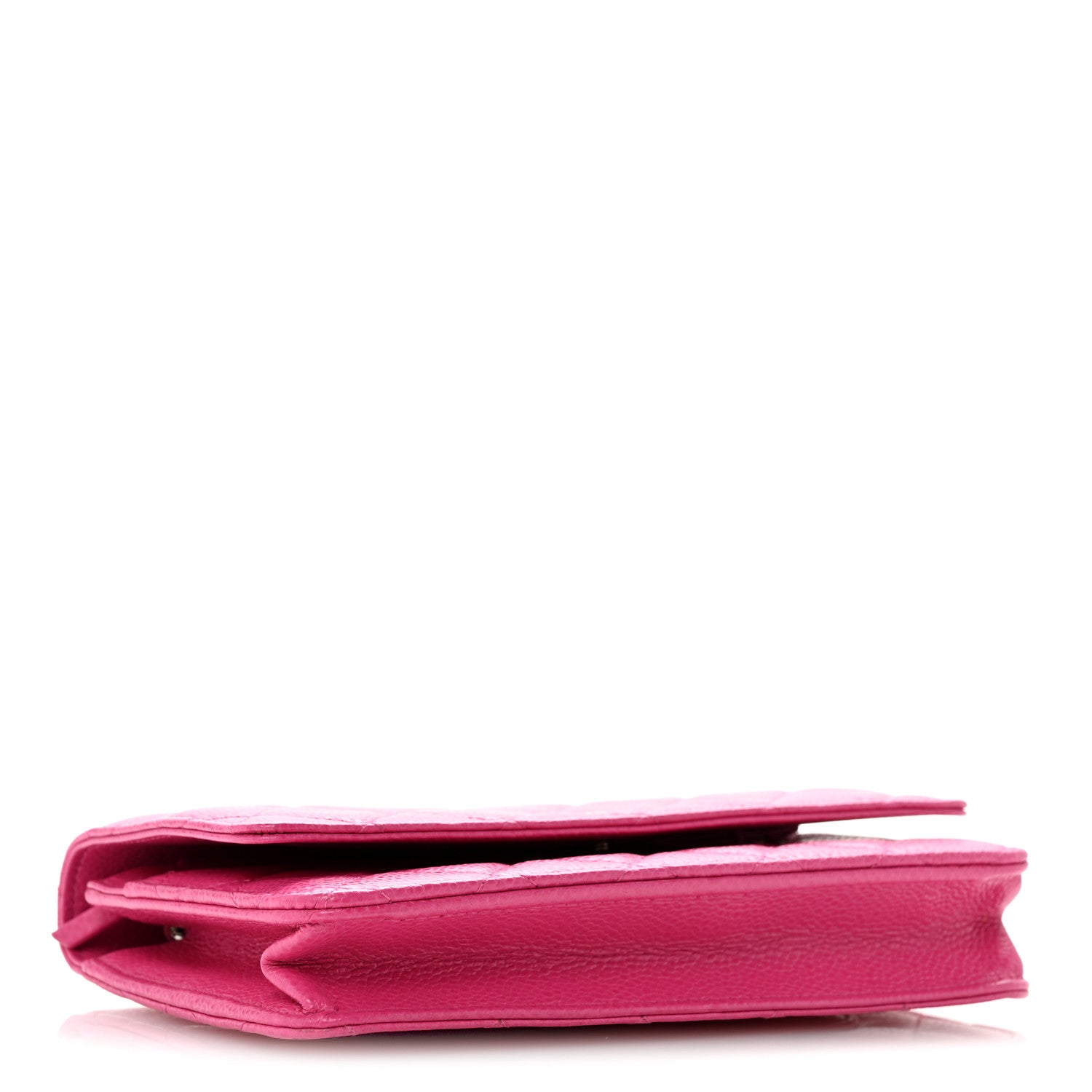 Chanel Caviar Enamel Quilted Wallet On Chain WOC Pink 4 of 12