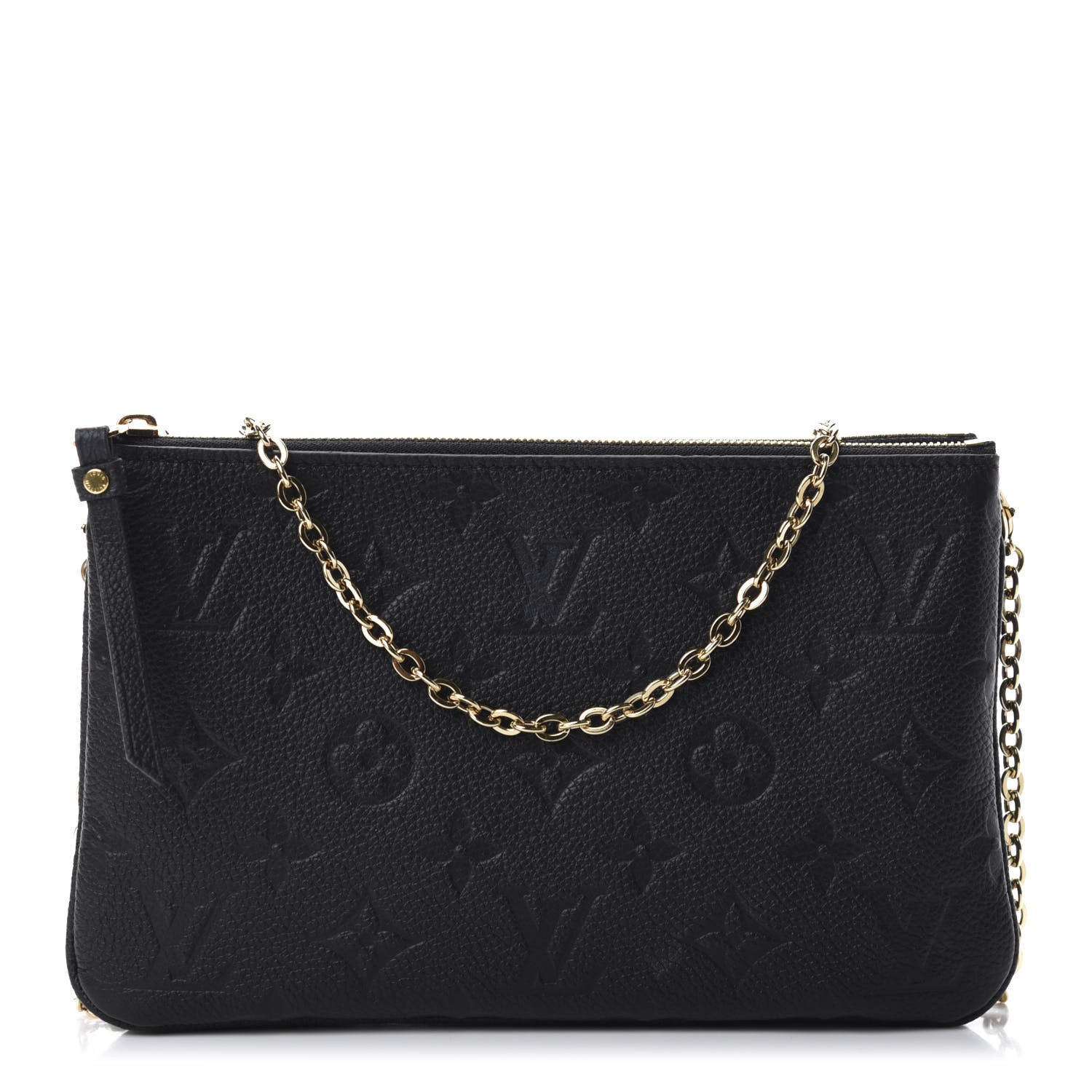 Louis Vuitton Empreinte Double Zip Pochette Black 1 of 12