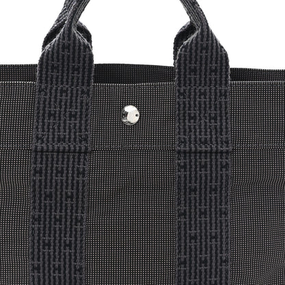 Hermes Canvas Herline PM Tote Grey 6 of 8