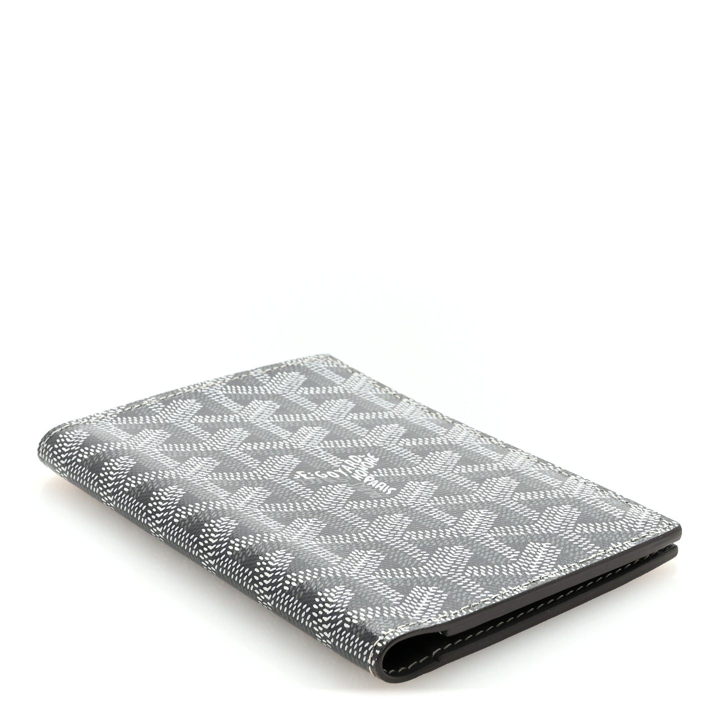 Goyardine Passport Wallet Grey