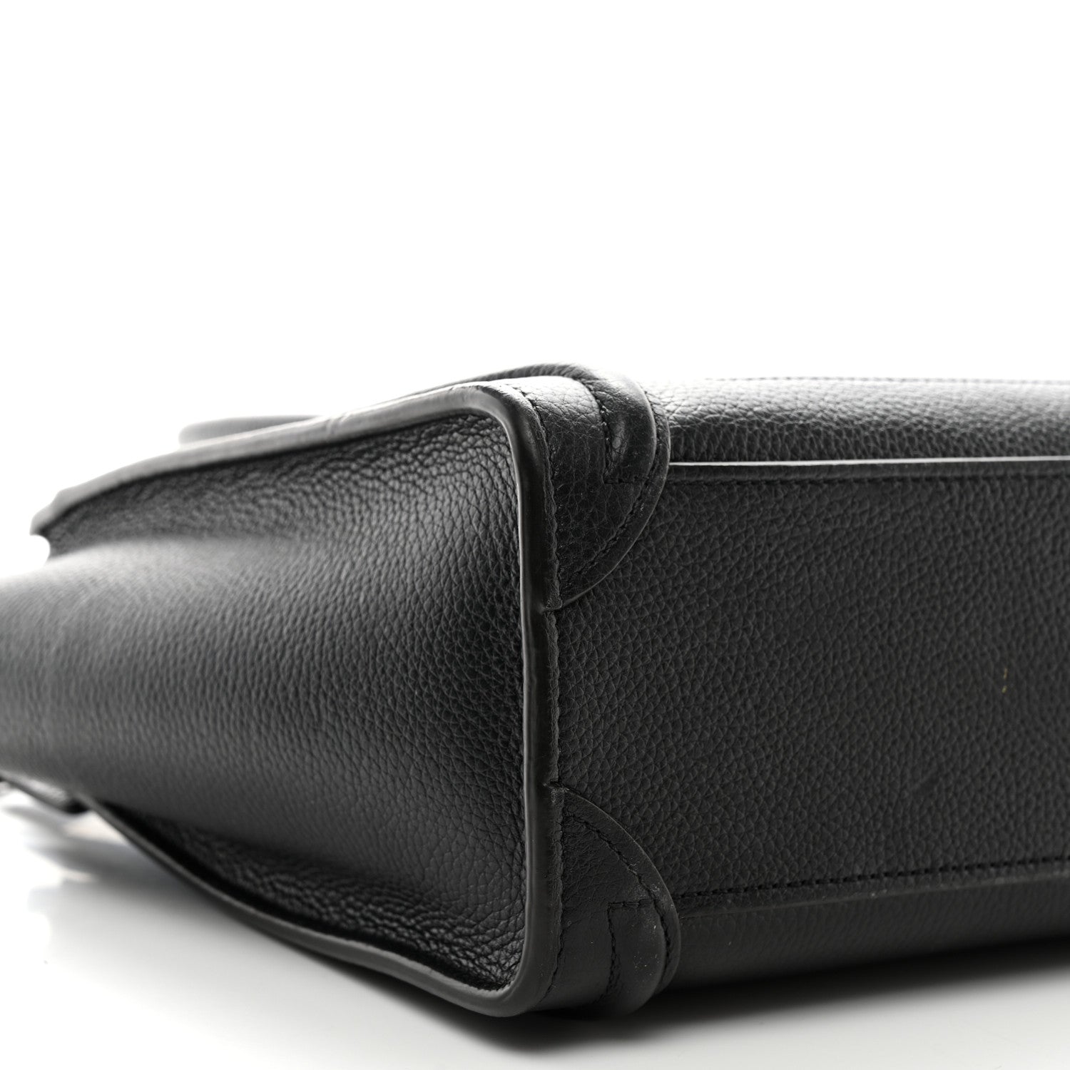 Celine Drummed Calfskin Nano Luggage Black 9 of 11