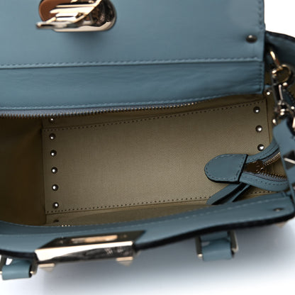 Valentino Garavani Vitello Mini Rockstud Double Handle Tote Sky Sorbet 4 of 5
