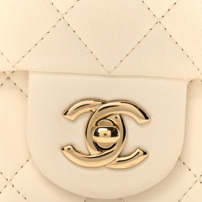 Chanel Lambskin Quilted Enamel Mini Pearl Crush Flap White 7 of 10